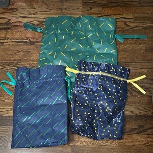 Colorful Drawstring Gift Bags Set